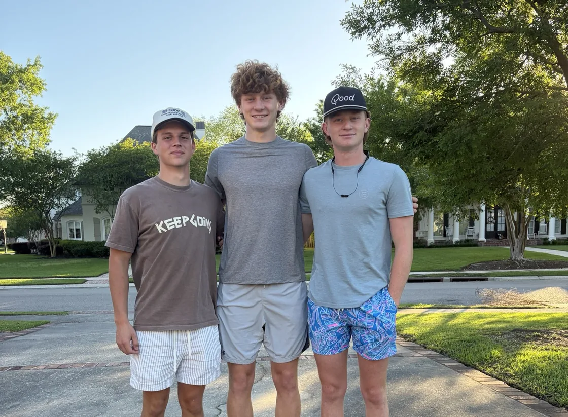 Grayson Allain, Riley Allain, and Reid Scott, the founders of Pro Clean Surface Works in Baton Rouge